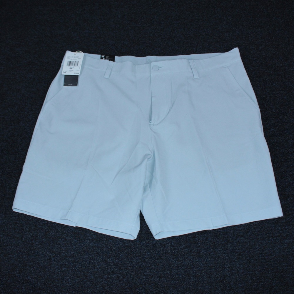 Adidas Ultimate365 Golf Shorts Mens 36 7" Clear Grey Stretch Lightweight KE9536